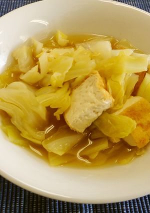 春キャベツと厚揚げのサっと煮-レシピのメイン写真