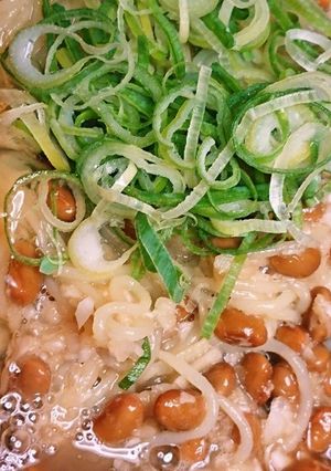 あっさりつるるん♪満腹大根おろし納豆麺♡-レシピのメイン写真