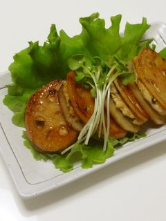 蓮根はさみ焼き-レシピのメイン写真