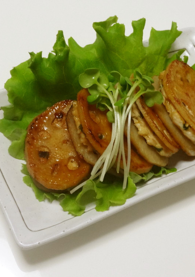 蓮根はさみ焼き-レシピのメイン写真