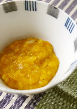 離乳初期☆しらすとかぼちゃの10倍粥-レシピのメイン写真