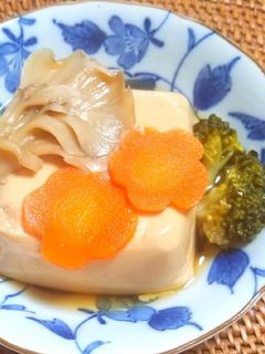 豆富といろいろ麺つゆ煮-レシピのメイン写真