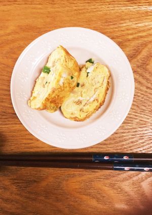 お弁当にも！青ネギとと紅生姜入り卵焼き-レシピのメイン写真