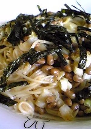フライパンひとつ♪納豆の素麺チャンプルー-レシピのメイン写真