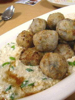 レンコン団子を豆腐あんに浮かべて-レシピのメイン写真