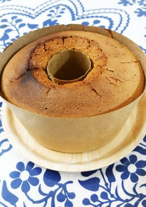 片栗粉でシフォンケーキ(全卵) 17㎝　-レシピのメイン写真