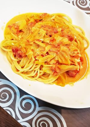 赤海老トマトクリームパスタ☆シェフ直伝-レシピのメイン写真