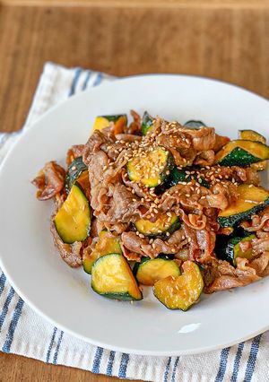 作り置き*ズッキーニと豚肉の甘辛炒め-レシピのメイン写真