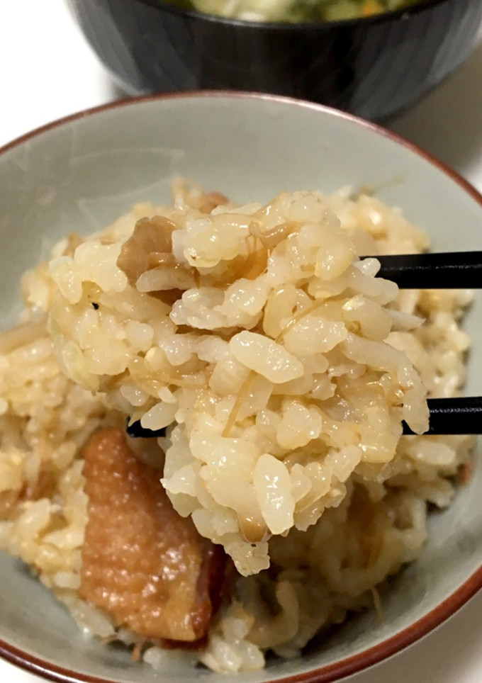 やわらかい玄米を使った簡単炊き込みご飯-レシピのメイン写真