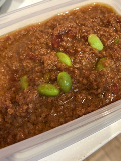 ダイエットに!枝豆とトマトのキーマカレー-レシピのメイン写真