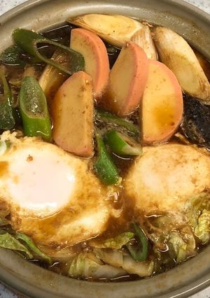 味噌煮込みうどんの具だけ-レシピのメイン写真