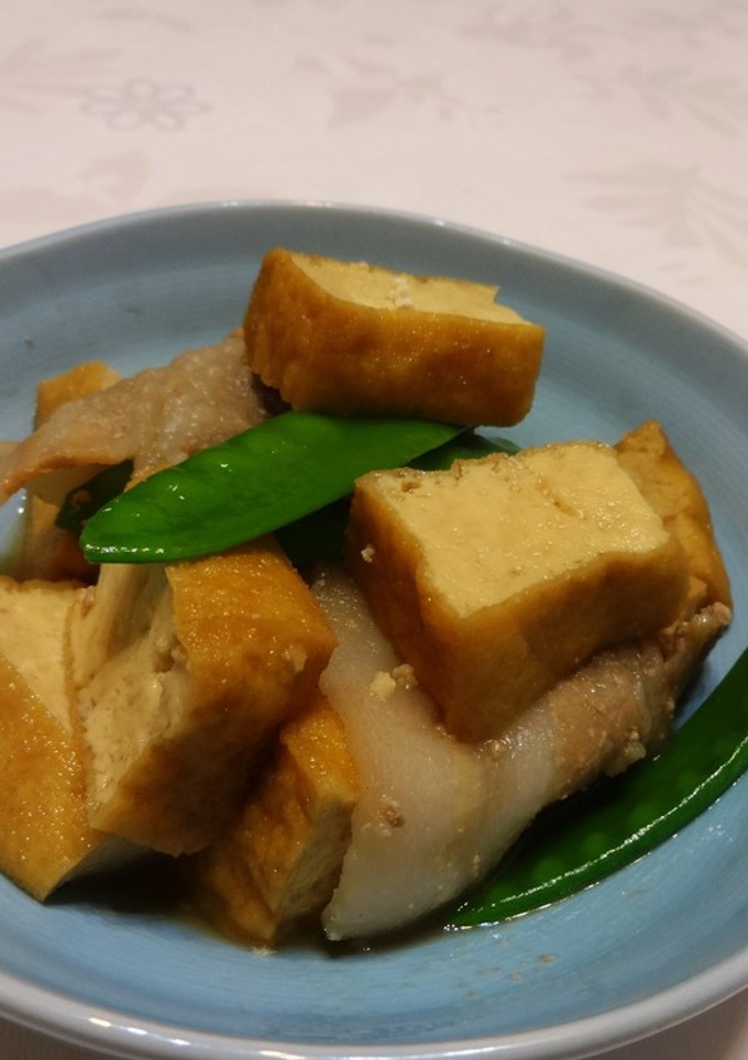 厚揚げと豚肉の煮物-レシピのメイン写真