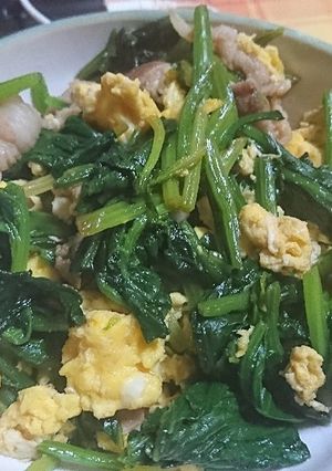 豚肉とほうれん草のふんわり炒め-レシピのメイン写真
