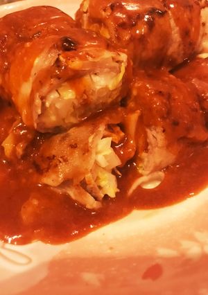 ずっしり☆肉巻きキャベチー巻き☆-レシピのメイン写真