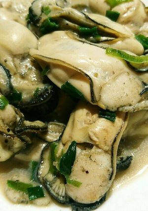ふっくらジューシー♪カキのネギバター炒め-レシピのメイン写真