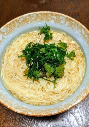 パクチーそうめん-レシピのメイン写真