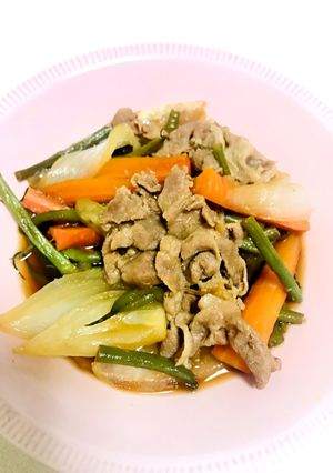 簡単んまんま♡豚肉といんげんの煮物♡-レシピのメイン写真