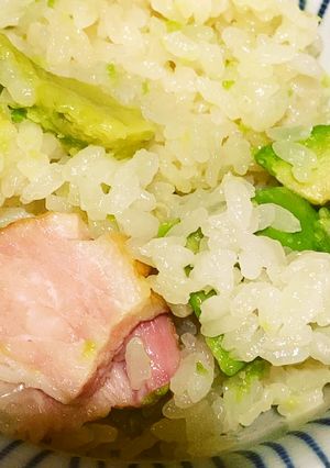 アボカドとベーコンの炊き込みごはん-レシピのメイン写真