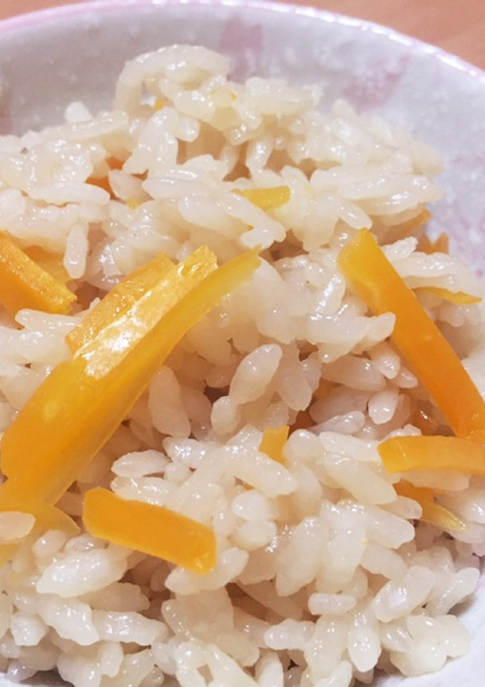 夕やけごはん(人参の炊き込みごはん)-レシピのメイン写真