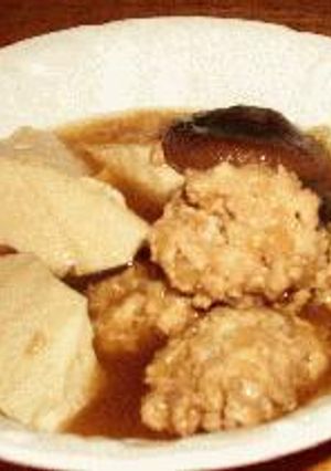 鶏肉団子の煮奴-レシピのメイン写真