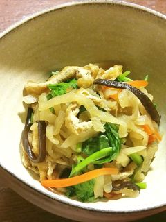 三つ葉入り切り干し大根の煮物 -レシピのメイン写真