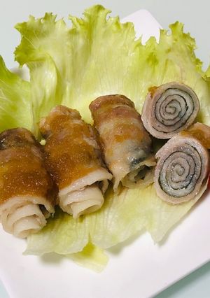 レンジ蒸し大葉豚肉巻きおろしぽん酢-レシピのメイン写真