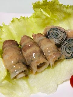 レンジ蒸し大葉豚肉巻きごまだれ-レシピのメイン写真