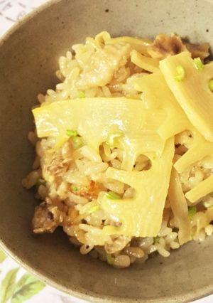 中華風筍炊き込みご飯ごはん-レシピのメイン写真