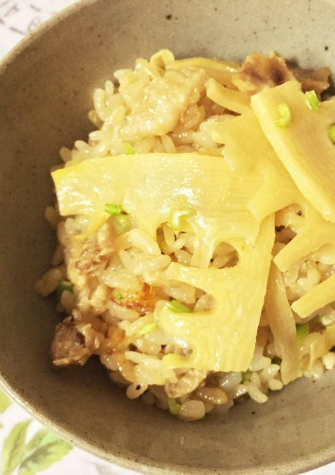 中華風筍炊き込みご飯ごはん-レシピのメイン写真