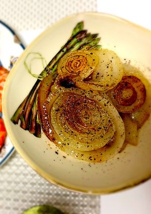 手間なしコツ無し 甘い新玉ねぎステーキ-レシピのメイン写真