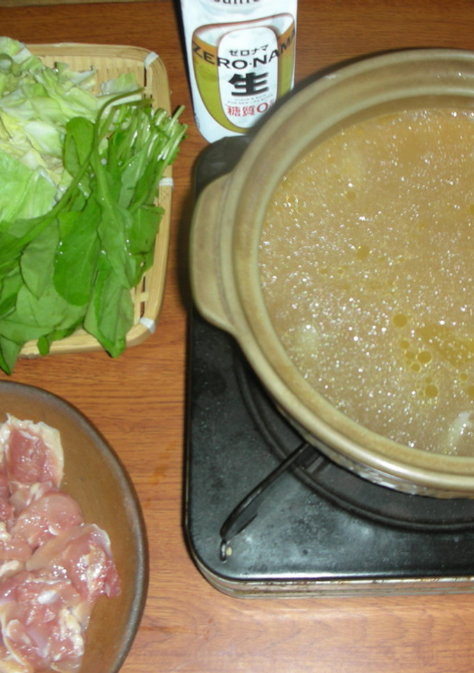 何ちゃって博多風鶏の水炊きのスープ-レシピのメイン写真