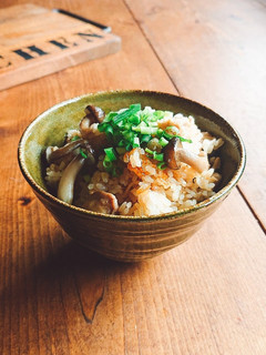 お酒の〆に♥️鶏の生姜炊き込みご飯♪-レシピのメイン写真