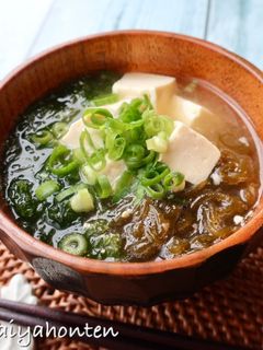 もずくとあおさの味噌汁-レシピのメイン写真