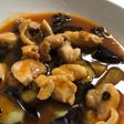 ナスと鶏肉の辛味炒め
