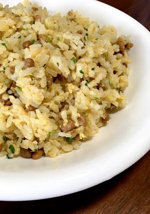 混ぜて炒めるだけ！納豆チャーハン-レシピのメイン写真
