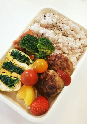 お弁当(5/15)ハンバーグ-レシピのメイン写真