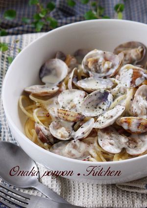 あさりたっぷり♡クリームパスタ♡-レシピのメイン写真