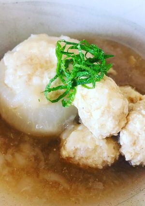 カブと豆腐鶏団子の煮物-レシピのメイン写真
