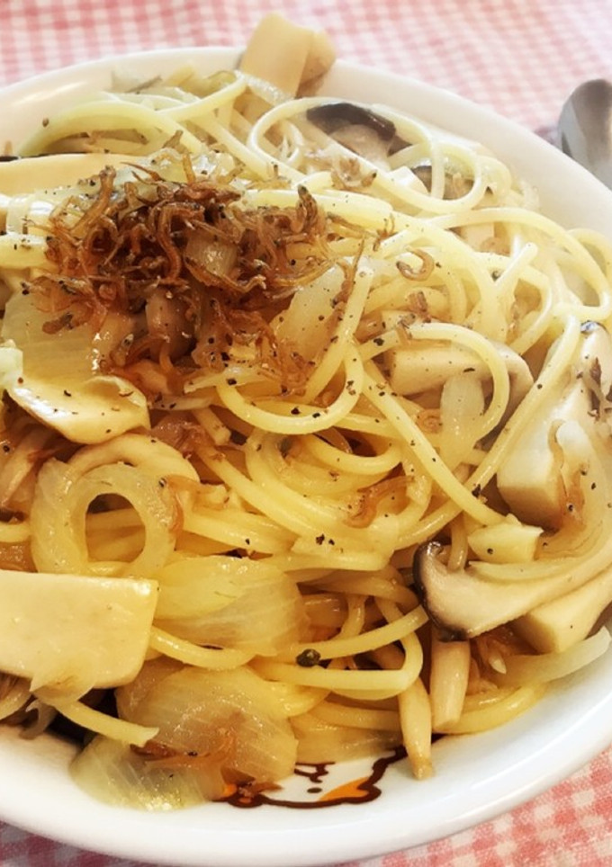 ジャコときのこの和風パスタ-レシピのメイン写真