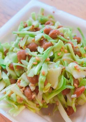 千切りキャベツ納豆和え-レシピのメイン写真