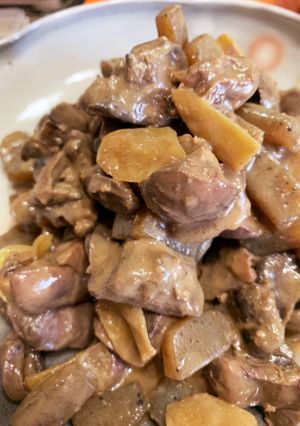 鶏のモツ煮込み〜味噌〜-レシピのメイン写真