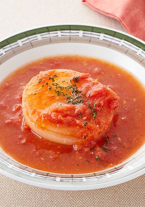 まるごとたまねぎとトマトのスープ野菜-レシピのメイン写真