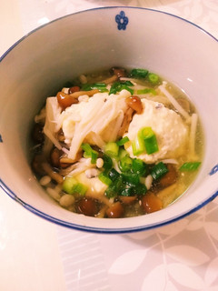 鶏団子のきのこスープ-レシピのメイン写真
