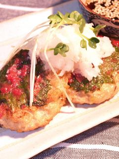 さっぱり★梅じそおろしハンバーグ-レシピのメイン写真