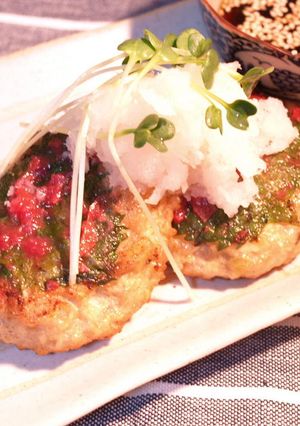 さっぱり★梅じそおろしハンバーグ-レシピのメイン写真