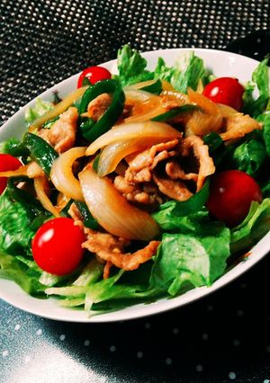 野菜と豚バラのカレー風味炒め-レシピのメイン写真