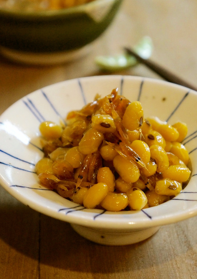 簡単！干し海老の旨味たっぷり海老豆-レシピのメイン写真