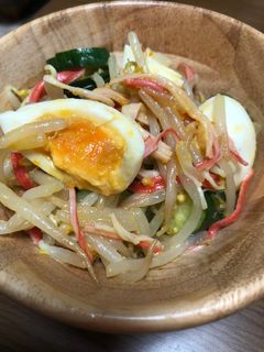 もやしとキュウリとカニカマと卵和えナムル-レシピのメイン写真
