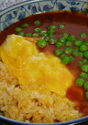 人参ライスのオムハヤシ丼-レシピのメイン写真