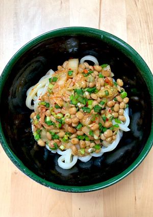 あっという間！納豆キムチぶっかけうどん☆-レシピのメイン写真